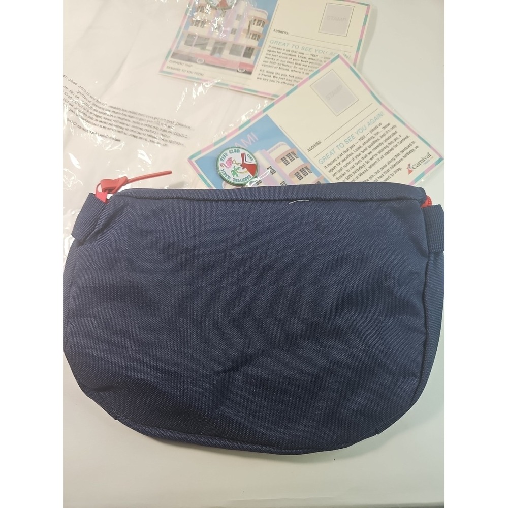 NEW 2023 CARNIVAL CRUISE SHIP VIFP CLUB Fanny Pack COLLECTIBLE PIN with POSTCARD - Picture 9 of 10